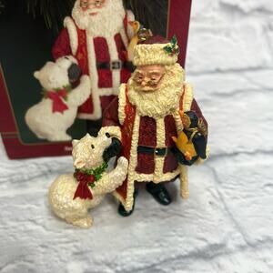 Vintage Carlton Cards Santa's Holiday Best Christmas Ornament #104 (series) Bear